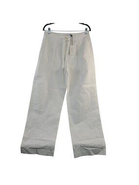 NEW Proenza Schouler White Label Barrett Pants White Poplin Women's Sz 6